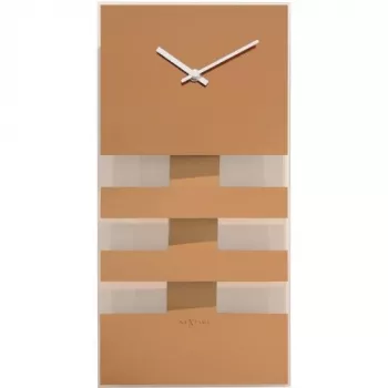NeXtime Επιτοίχιο ρολόι 2855co Bold Stripes, 38x19 cm, Επιτοίχιο, Χάλκινο