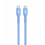 Καλώδιο USB C - USB C 1m. silicone μπλε