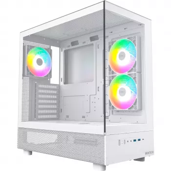 Montech XR Midi-Tower, Tempered Glass – λευκό