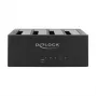 DeLOCK Σταθμός σύνδεσης USB Type-C για 4 x SATA HDD / SSD - Σταθμός σύνδεσης HDD θέσεις: 4 - 2.5 / 3.5 κοινόχρηστα (6,4 cm/8,9 cm κοινόχρηστα