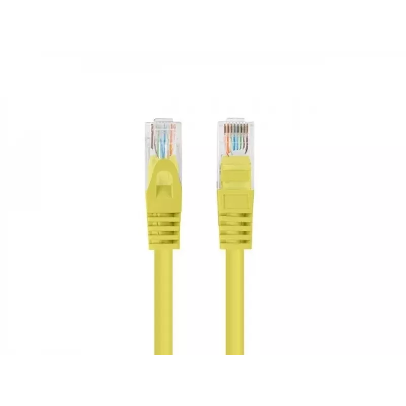 Lanberg PCU6-20CC-0150-Y Cat.6 UTP Patchkabel, 1,5 m, κίτρινο, συσκευασία 10 τεμ.