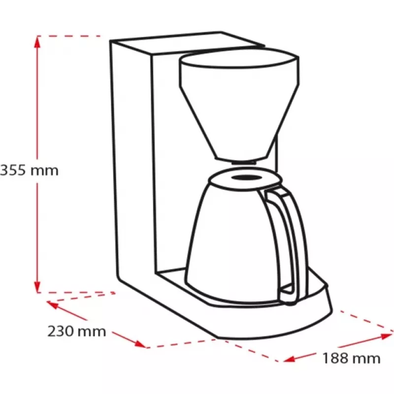 MELITTA Enjoy Therm - Καφετιέρα - 12 φλιτζάνια