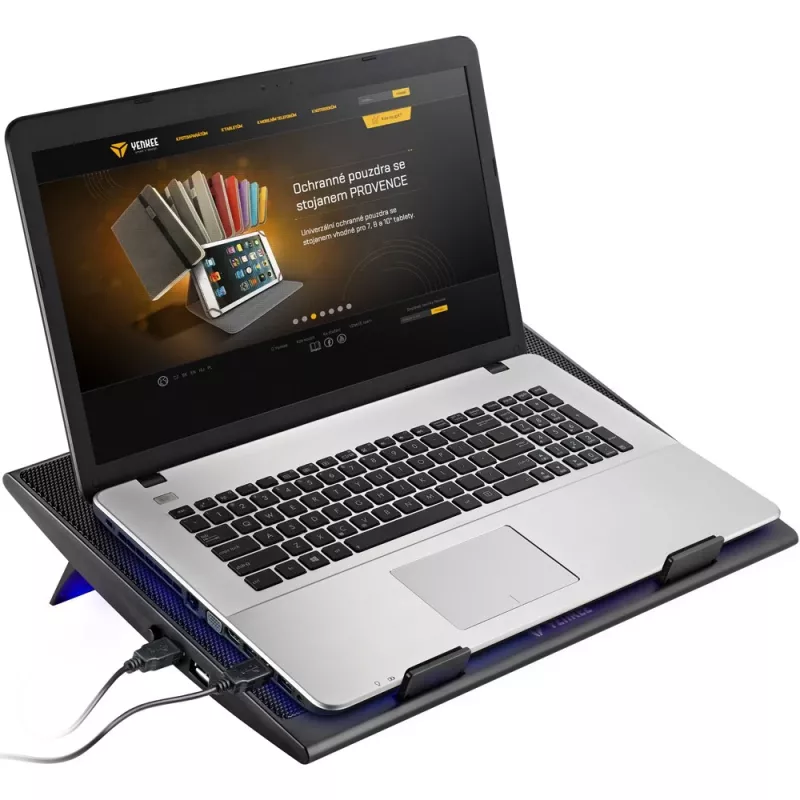 Βάση ψύξης laptop YENKEE YSN 120 43,2 cm μαύρο μπλε
