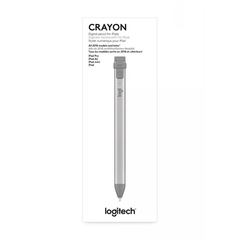 Logitech Crayon - ψηφιακό στυλό για Apple iPad - Lightning - γκρι