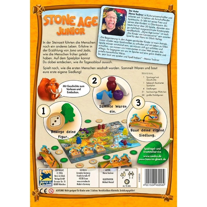 Stone Age Junior, Επιτραπέζιο παιδικό παιχνίδι της χρονιάς 2016