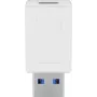 Microconnect USB3.0ACFW Προσαρμογέας καλωδίου USB A USB C λευκό