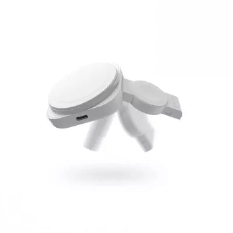 ZENS 2-IN-1 MAGSAFE + WATCH TRAVEL CHARGER λευκό