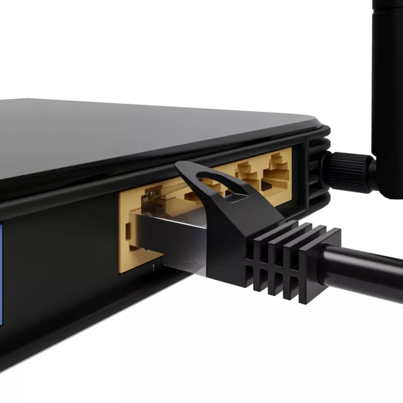 Καλώδιο δικτύου Extralink LAN Καλώδιο Patch Κατ.5e RJ-45 2m Μαύρο