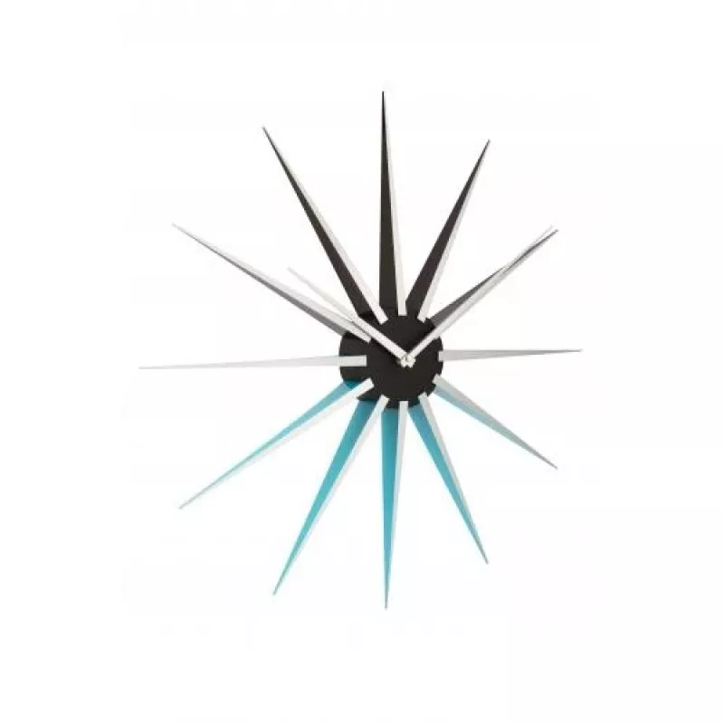 NeXtime Ρολόι 3051bl Nova, Ø50 cm, Επιτοίχιο, Μαύρο/Μπλε
