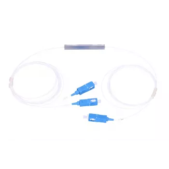 Διαχωριστής καλωδίου Extralink Splitter 1:2 PLC SC/UPC 900µm με καλώδιο 1,5 m (μπλε/λευκό, PVC)