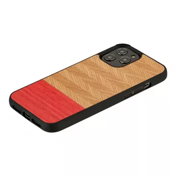 Θήκη προστασίας man and wood για iPhone 12 Pro Max — Herringbone Azalea μαύρο