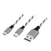 Καλώδιο LogiLink CU0202 USB 2.0 1,2 m USB A USB C/Micro-USB A γκρι