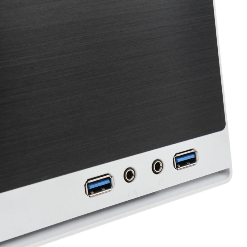 SilverStone SUGO SG13 - Desktop - Mini-DTX - χωρίς τροφοδοτικό (AT / PS/2) - μαύρο, λευκό - USB/Audio (SST-SG13WB-Q)
