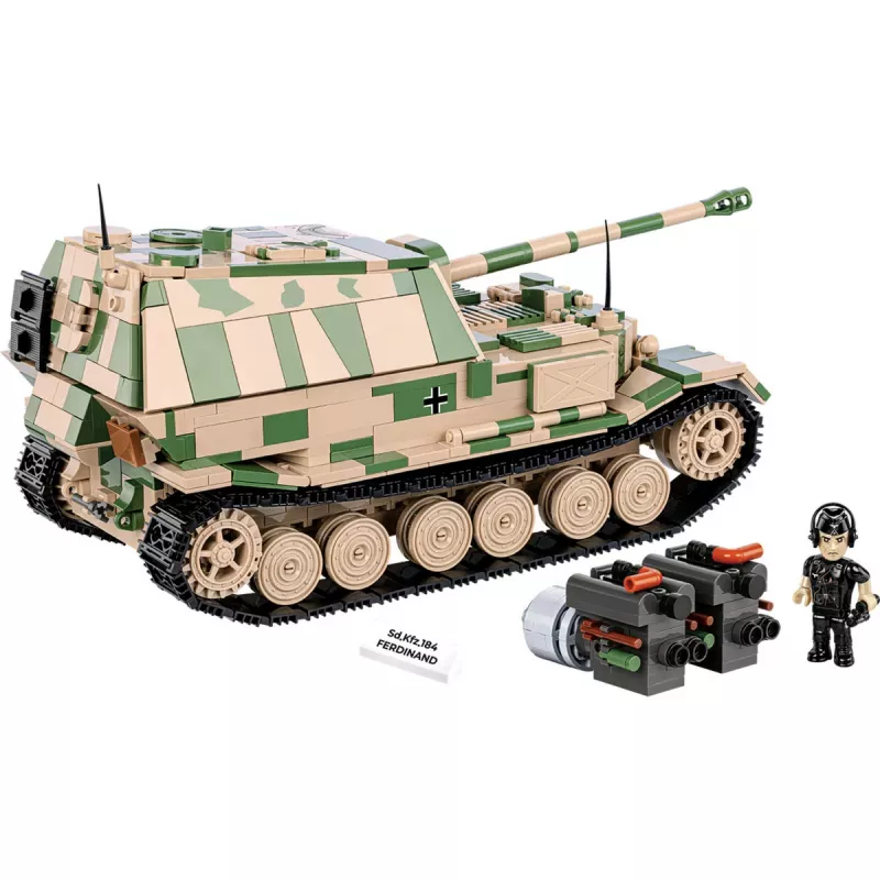 Cobi Historical Collection WWII SD. Όχημα. Ferdinand Άρμα, Πολύχρωμο