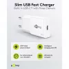USB-C PD GaN λεπτός ταχυφορτιστής (30 W) (λευκό)