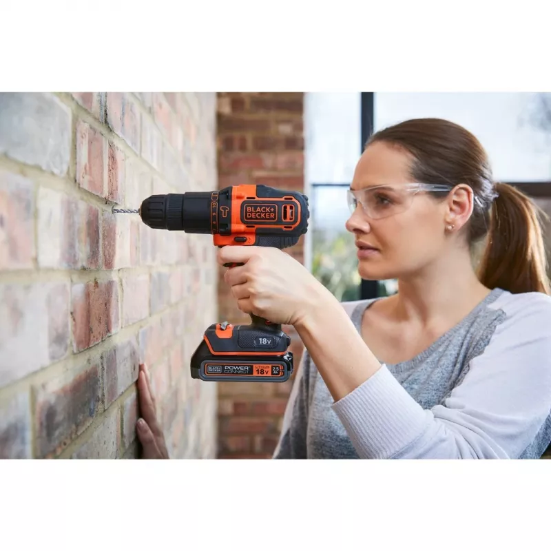 Black & Decker BDCHD18KB-QW Δράπανο χωρίς κλειδί μαύρο, πορτοκαλί