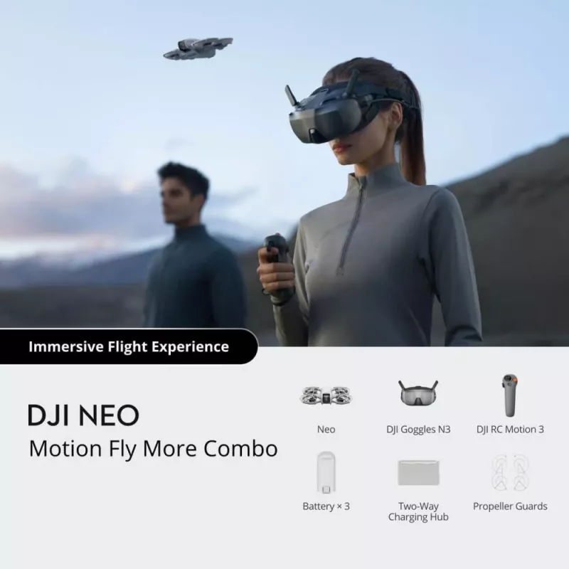Quadcopter DJI Neo Motion Combo 4 Έλικες 12 MP 3840 x 2880 Pixel