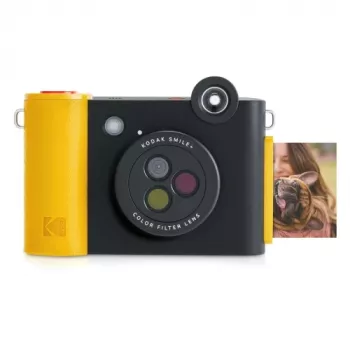 Άμεση φωτογραφική μηχανή Kodak SMILE+ 2x3 μαύρη — φορητή άμεση φωτογραφική μηχανή με εκτυπώσεις 2×3
