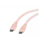 ROLINE καλώδιο USB 2.0 C-C ST/ST σιλικόνης 60W 1m ροζ - καλώδιο - ψηφιακό/δεδομένων (11.02.9122)