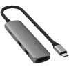 Satechi ST-P4SM Hub διασύνδεσης USB Type-C 10000 Mbit/s Γκρι