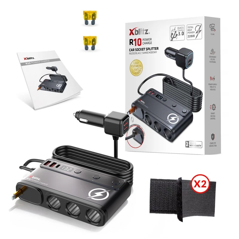 Xblitz R10 Power Charge πολύπριζο αυτοκινήτου