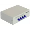 DeLock Διακόπτης VGA 4 Port χειροκίνητος αμφίδρομος - Διακόπτης οθόνης - 4 x VGA - Desktop (87635)