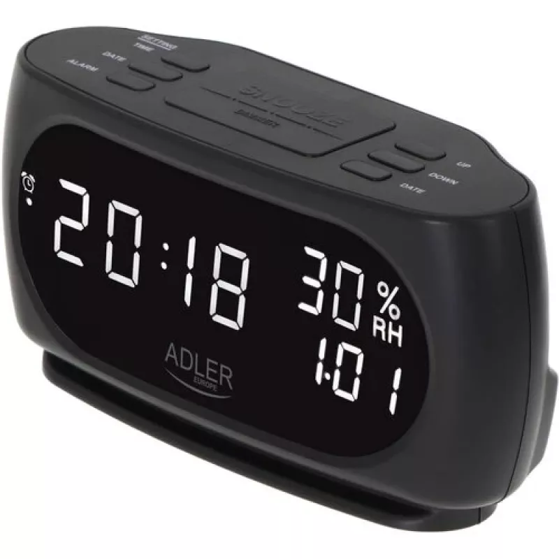 Adler AD 1186 Ξυπνητήρι Ψηφιακό ξυπνητήρι Μαύρο