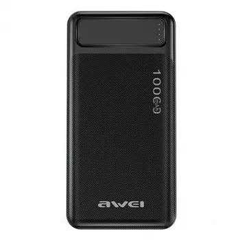 Φορητό powerbank P5K 10000mAh με 2xUSB 2.1A - Μαύρο