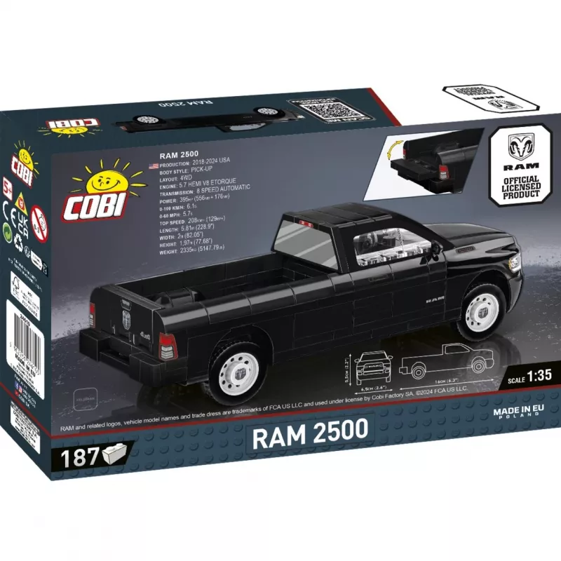 Παιχνίδι κατασκευής Cobi RAM 2500 2-in-1 σετ μοντέλου, COBI-24610
