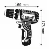 Bosch GSR 10,8-2-LI Professional Keyless μαύρο, μπλε, κόκκινο