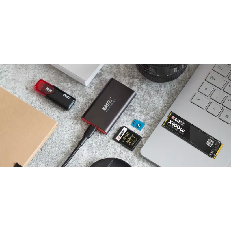 Emtec X210 ELITE 2 TB USB Type-C 3.2 Gen 2 (3.1 Gen 2) μαύρο, κόκκινο
