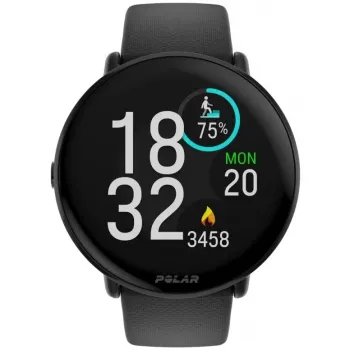 Polar Ignite 3 - Αθλητικό ρολόι με λουράκι - Σιλικόνη - Μέγεθος λουριού: S/L - Οθόνη 3,3 cm (1,28 inch) - 32 MB - Bluetooth - 35 g - Night Black (900106234)