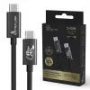 Καλώδιο USB-C σε USB-C Extralink CABESL05 — 2 m, USB 2.0, μαύρο