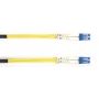 Καλώδιο patch οπτικών ινών Black Box OS1 LC-LC duplex 15 m, Singlemode, κίτρινο περίβλημα