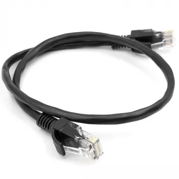 Καλώδιο Cat5E UTP, 0,5 m, μαύρο