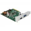 DeLOCK 90299 Κάρτα PCIe x4, 1x USB Type-C + 1x USB Type-A, USB 3.2 Gen 2 (10 Gbps)