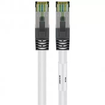 Wentronic 55127 - 5 M - Cat8.1 - S/FTP (S-STP) - RJ-45 - RJ-45 - Λευκό