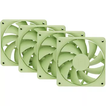 Ανεμιστήρας ψύξης υπολογιστή HYTE FA12-MM-4 120 mm, 1500 U/min, 72 m³/h, 1,6 mmH₂O, ρουλεμάν ρευστοδυναμικό, πράσινο, συσκευασία 4 τεμ.