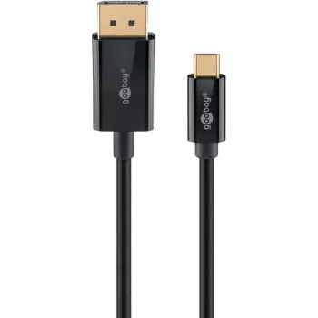 Goobay 75705 καλώδιο USB-C σε DisplayPort, 4K 60 Hz, 2 m, 21,6 Gbit/s, μαύρο