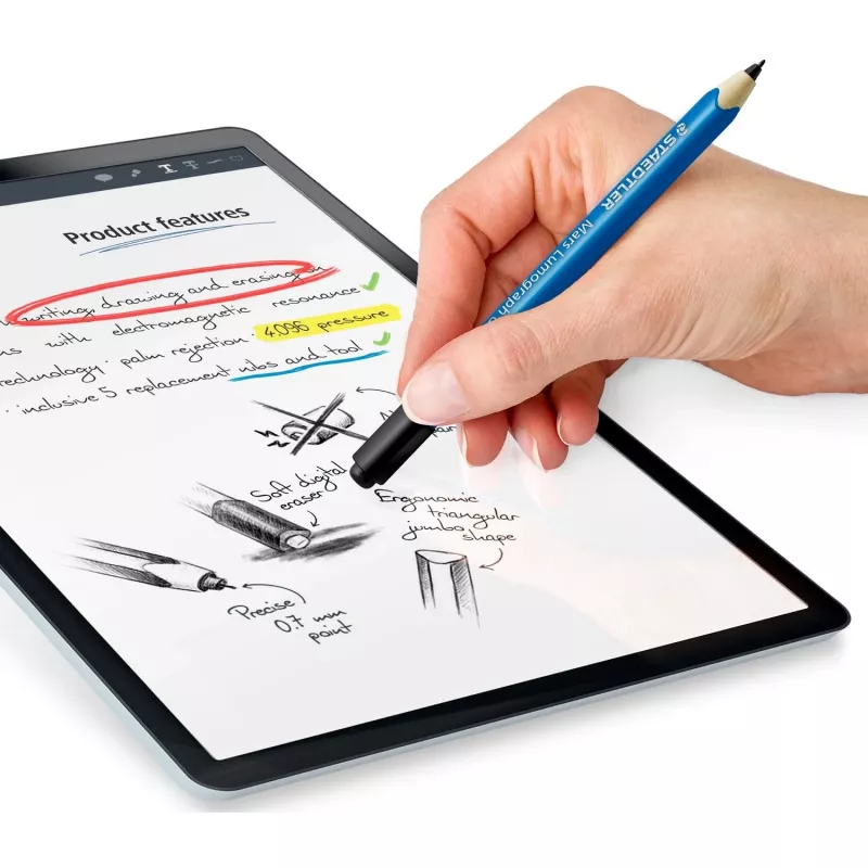 Μολύβι Γραφίτη Staedtler Mars Lumograph digital Jumbo, PEFC-πιστοποιημένο, 5 Μύτες
