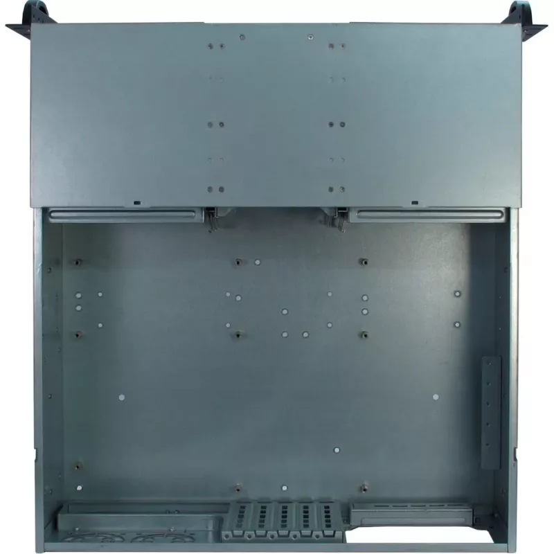 Inter-Tech 3U-30248 Rack Μαύρο, Ανοξείδωτο ατσάλι