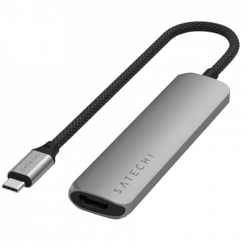 Satechi ST-P4SM Hub διασύνδεσης USB Type-C 10000 Mbit/s Γκρι