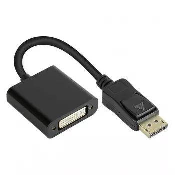 Αντάπτορας DisplayPort αρσενικό σε DVI-I 24+5 θηλυκό, 1080P @60Hz, επιχρυσωμένες επαφές, περ. 20cm, Good C (DP-AD10)
