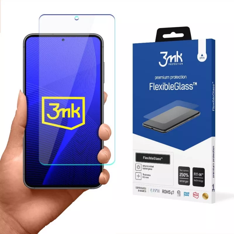 3MK FlexibleGlass υβριδικό γυαλί προστασίας οθόνης για Samsung Galaxy S23 (S911), 6,1 ιντσών, 7H