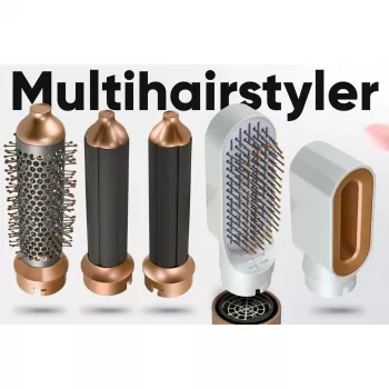 Styler θερμού αέρα Profi-Care 331321 λευκό-ροζ — 4 σε 1 multi-styler, 5 εξαρτήματα, 1000W, 3 βαθμίδες θερμότητας