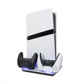 Βάση ψύξης White Shark Guard-2 για PS5 με ενσωματωμένο σταθμό φόρτισης (Μοντέλο PS5-05102V2)