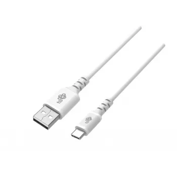 Καλώδιο USB-USB C 2m σιλικόνης λευκό Quick Charge