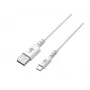 Καλώδιο USB-USB C 2m σιλικόνης λευκό Quick Charge