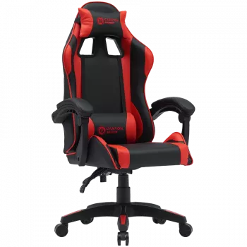 Καρέκλα gaming CANYON Core SGCH2 — εργονομικός σχεδιασμός, ρυθμιζόμενου ύψους, μαύρο/κόκκινο
