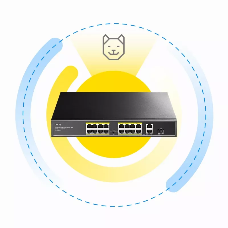 Cudy FS1018PS1 Switch Δικτύου 18 Θύρες Fast Ethernet PoE
